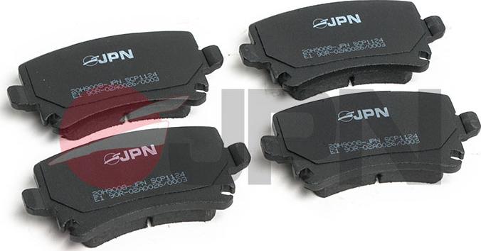 JPN 20H9008-JPN - Brake Pad Set, disc brake autospares.lv