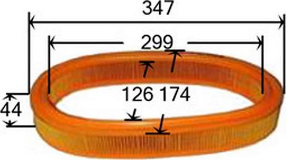 JS Asakashi A0014 - Air Filter, engine autospares.lv