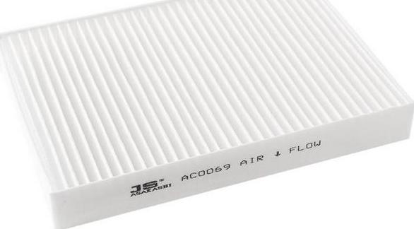 JS Asakashi AC0069 - Filter, interior air autospares.lv