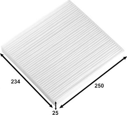 JS Asakashi AC0143 - Filter, interior air autospares.lv