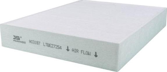 JS Asakashi AC0187 - Filter, interior air autospares.lv