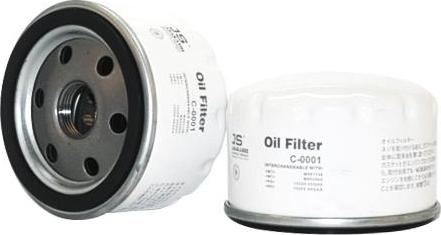 JS Asakashi C0001 - Oil Filter autospares.lv