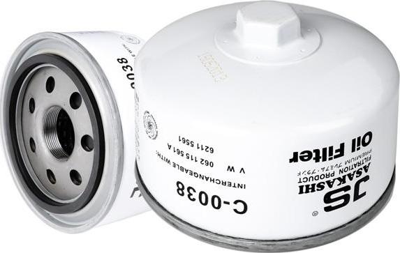 JS Asakashi C0038 - Oil Filter autospares.lv