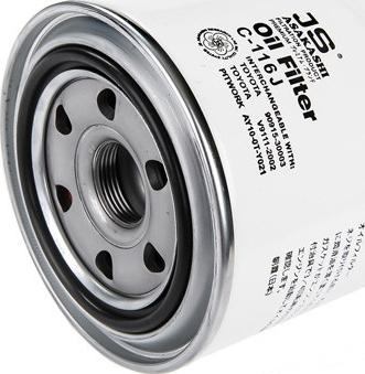 JS Asakashi C116 - Oil Filter autospares.lv