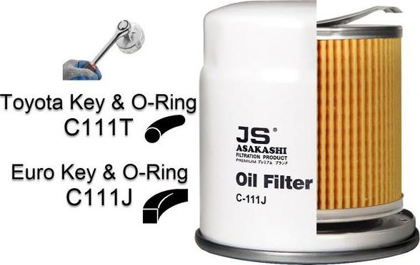 JS Asakashi C111J - Oil Filter autospares.lv