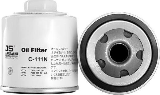 JS Asakashi C111N - Oil Filter autospares.lv