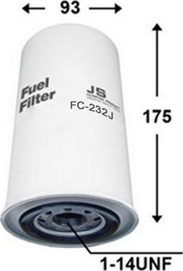 JS Asakashi FC232J - Fuel filter autospares.lv