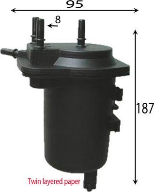 JS Asakashi FS1026 - Fuel filter autospares.lv