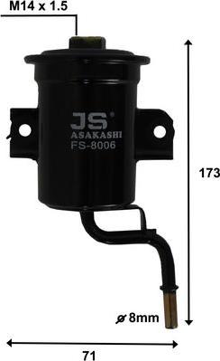 JS Asakashi FS8006 - Fuel filter autospares.lv