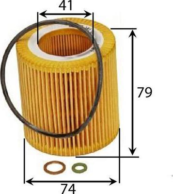 JS Asakashi OE0053 - Oil Filter autospares.lv