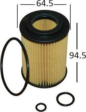 JS Asakashi OE0080 - Oil Filter autospares.lv