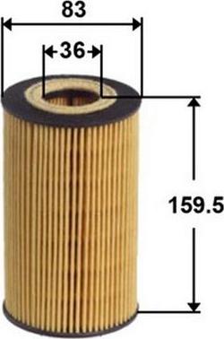 JS Asakashi OE0026 - Oil Filter autospares.lv