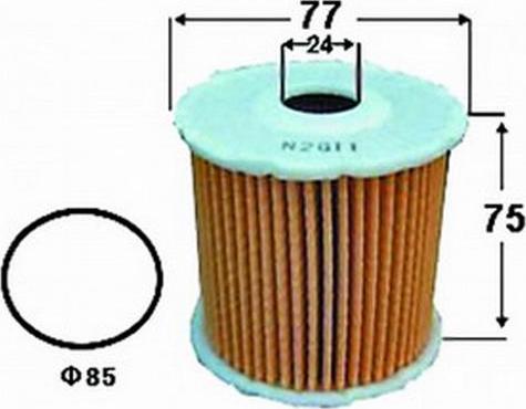 JS Asakashi OE205J - Oil Filter autospares.lv