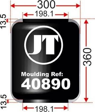 Juratek JAD40890 - Bellow, air suspension autospares.lv