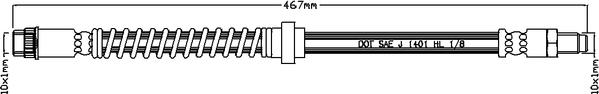 Juratek JBH1042 - Brake Hose autospares.lv