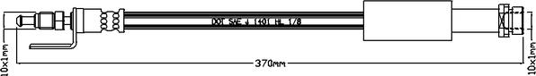 Juratek JBH1161 - Brake Hose autospares.lv