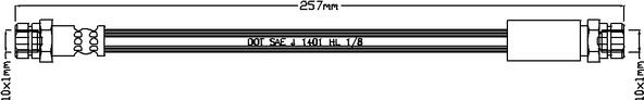 Juratek JBH1119 - Brake Hose autospares.lv