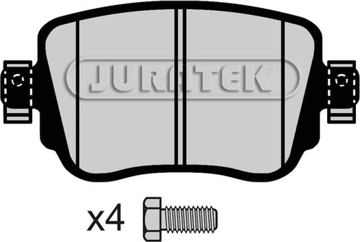 Juratek JCP4485 - Brake Pad Set, disc brake autospares.lv