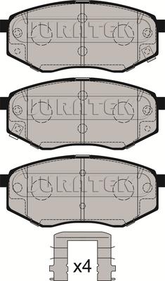 Juratek JCP4005 - Brake Pad Set, disc brake autospares.lv