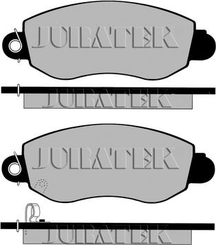 Juratek JCP5167 - Brake Pad Set, disc brake autospares.lv