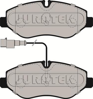 Juratek JCP019 - Brake Pad Set, disc brake autospares.lv