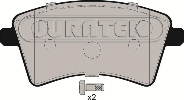 Juratek JCP038 - Brake Pad Set, disc brake autospares.lv