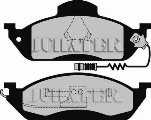 Juratek JCP1400 - Brake Pad Set, disc brake autospares.lv