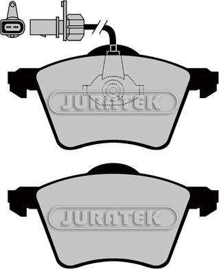 Juratek JCP1484 - Brake Pad Set, disc brake autospares.lv