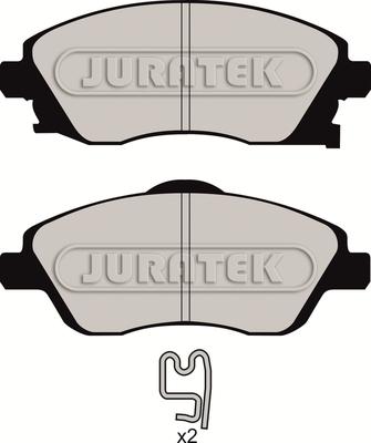 Juratek JCP1424 - Brake Pad Set, disc brake autospares.lv