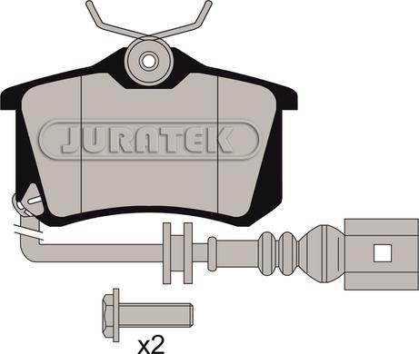 Juratek JCP1645 - Brake Pad Set, disc brake autospares.lv