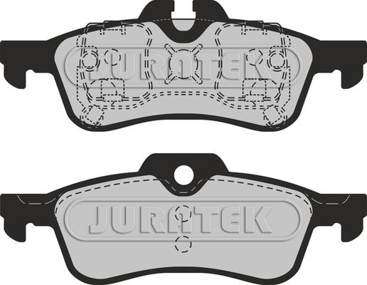 Juratek JCP1676 - Brake Pad Set, disc brake autospares.lv