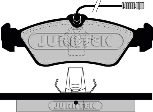 Juratek JCP1045 - Brake Pad Set, disc brake autospares.lv