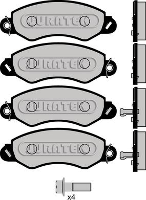 Dynamatrix DBP1774 - Brake Pad Set, disc brake autospares.lv