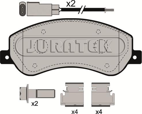 Juratek JCP112 - Brake Pad Set, disc brake autospares.lv