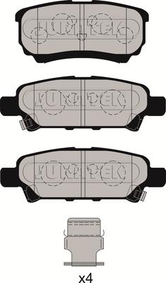 Juratek JCP1839 - Brake Pad Set, disc brake autospares.lv