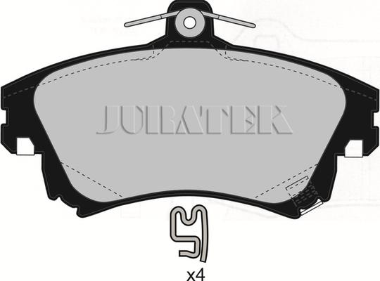 Juratek JCP1384 - Brake Pad Set, disc brake autospares.lv