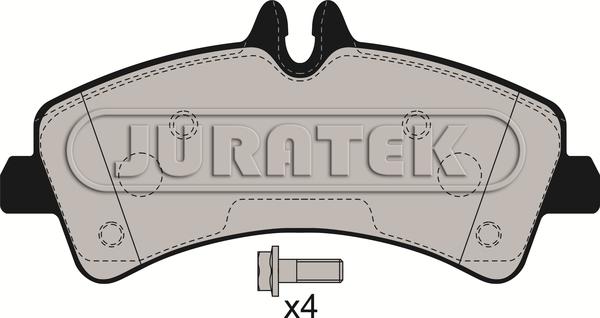 Juratek JCP124 - Brake Pad Set, disc brake autospares.lv