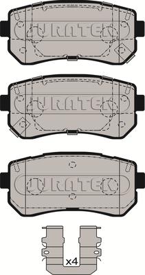 Juratek JCP8604 - Brake Pad Set, disc brake autospares.lv