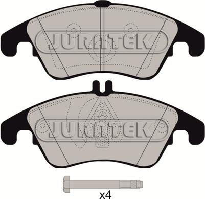 Juratek JCP8055 - Brake Pad Set, disc brake autospares.lv