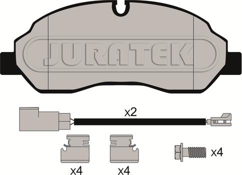 Juratek JCP8061 - Brake Pad Set, disc brake autospares.lv