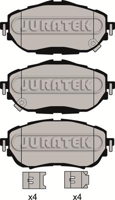 Juratek JCP8169 - Brake Pad Set, disc brake autospares.lv