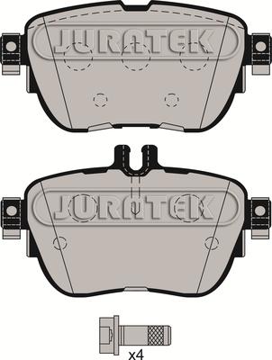 Juratek JCP8166 - Brake Pad Set, disc brake autospares.lv