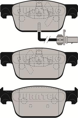 Juratek JCP8161 - Brake Pad Set, disc brake autospares.lv