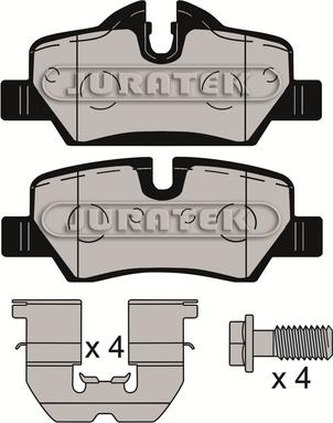 Juratek JCP8137 - Brake Pad Set, disc brake autospares.lv