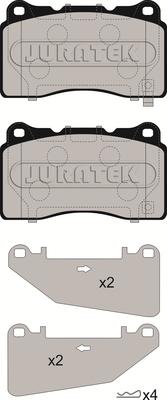 Juratek JCP8265 - Brake Pad Set, disc brake autospares.lv