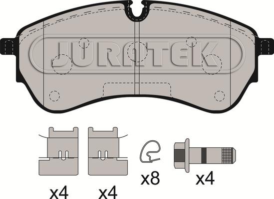 Juratek JCP8204 - Brake Pad Set, disc brake autospares.lv