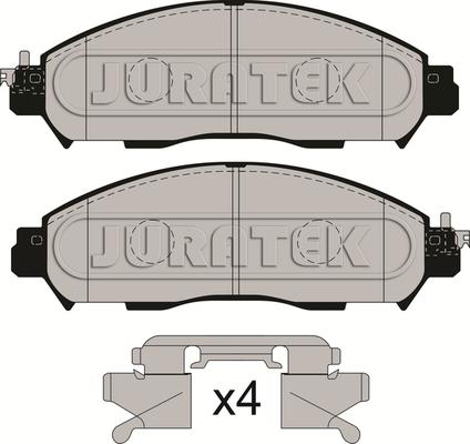 Juratek JCP8220 - Brake Pad Set, disc brake autospares.lv