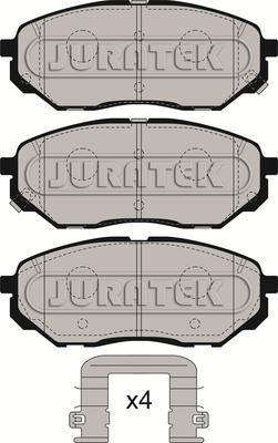 Juratek JCP8277 - Brake Pad Set, disc brake autospares.lv