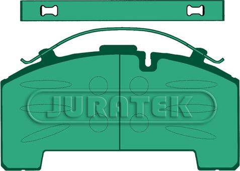 Juratek JCP2002 - Brake Pad Set, disc brake autospares.lv