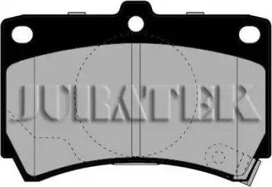 Juratek JCP715 - Brake Pad Set, disc brake autospares.lv